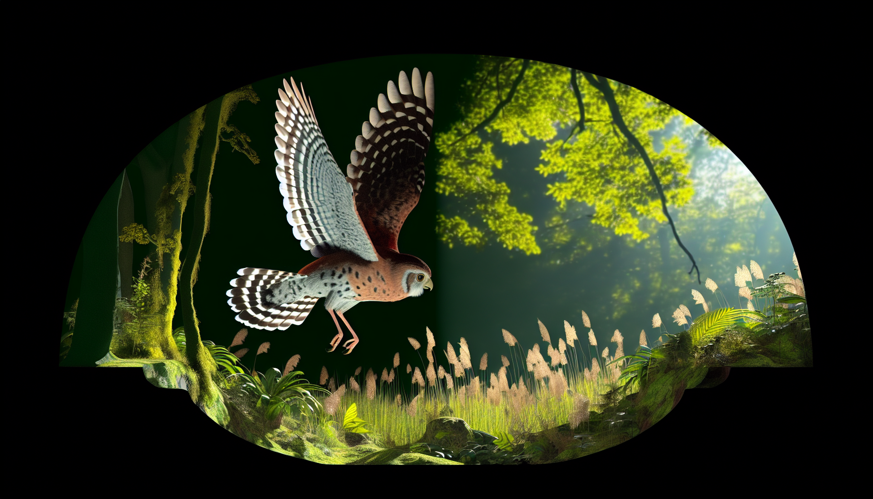 Bird in natural habitat - AI generated illustration for article about 12-Million-Acre Bird Breeding Haven: Indigenous-Led Watershed Protection