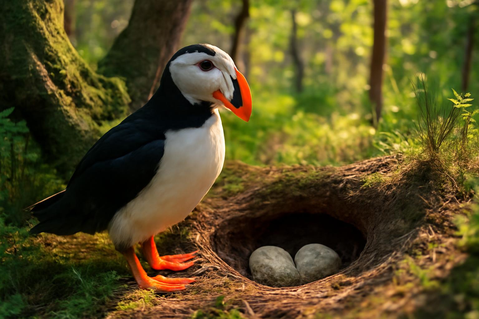 Bird in natural habitat - AI generated illustration for article about When Predators Shift: How Changing Ecosystems Reshape Bird Populations