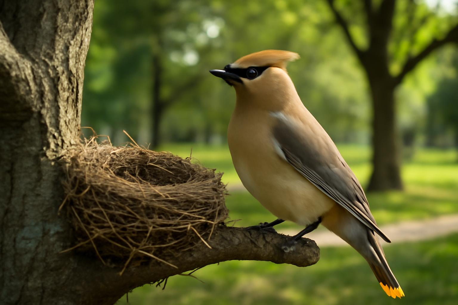 Bird in natural habitat - AI generated illustration for article about What Backyard Birds Teach Us About Watching Closely