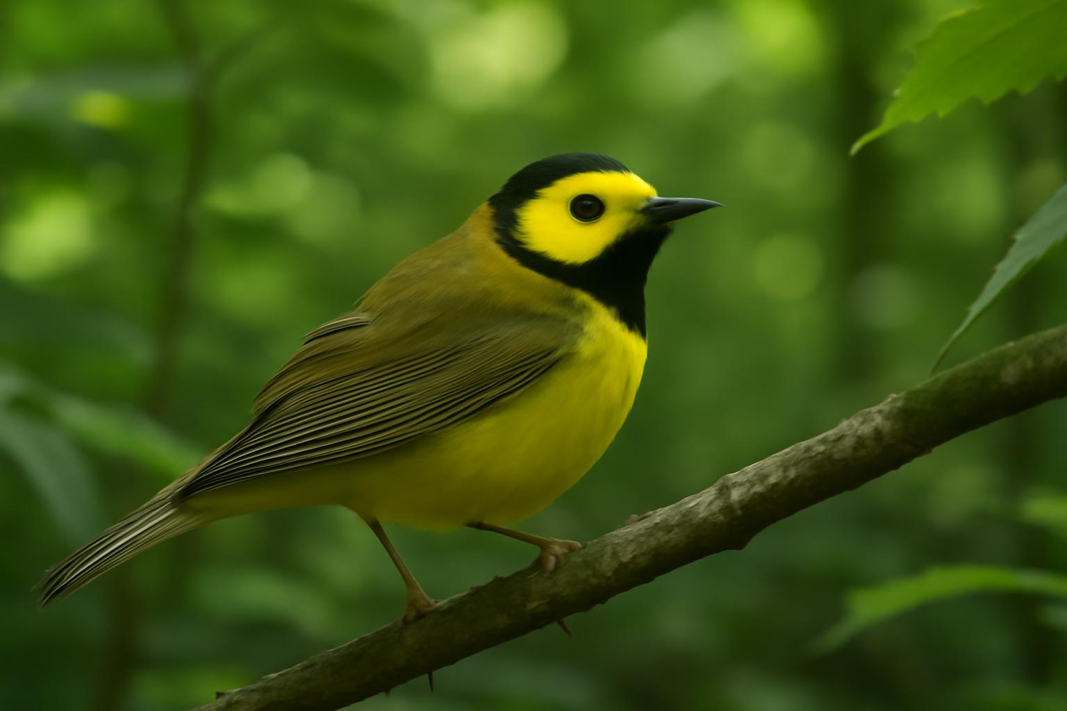 warbler in natural habitat - AI generated illustration for article about Farm Bill 2026: What Grassland Birds Need from Congress