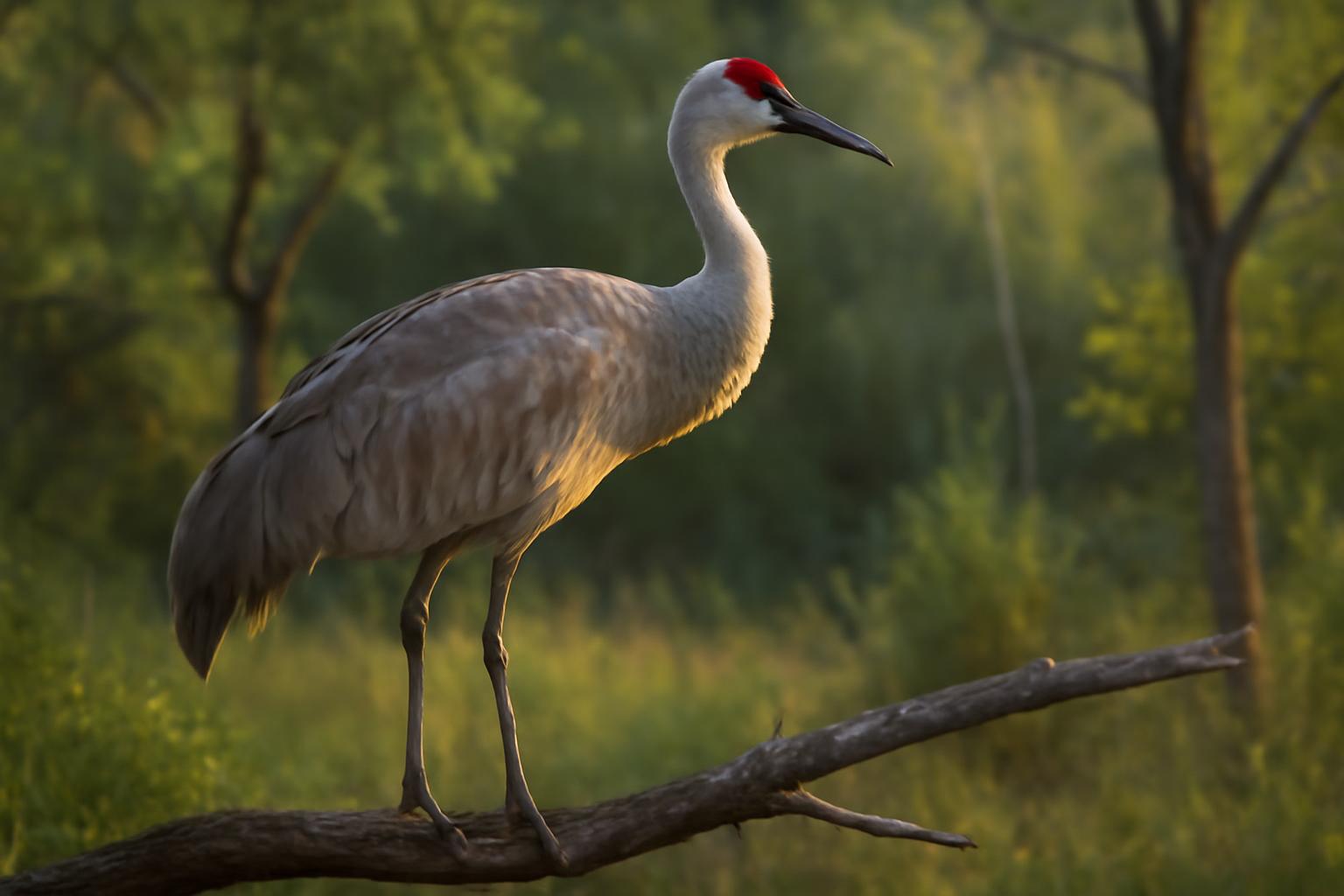 crane in natural habitat - AI generated illustration for article about Four Birds That Look Simple Until They Don't