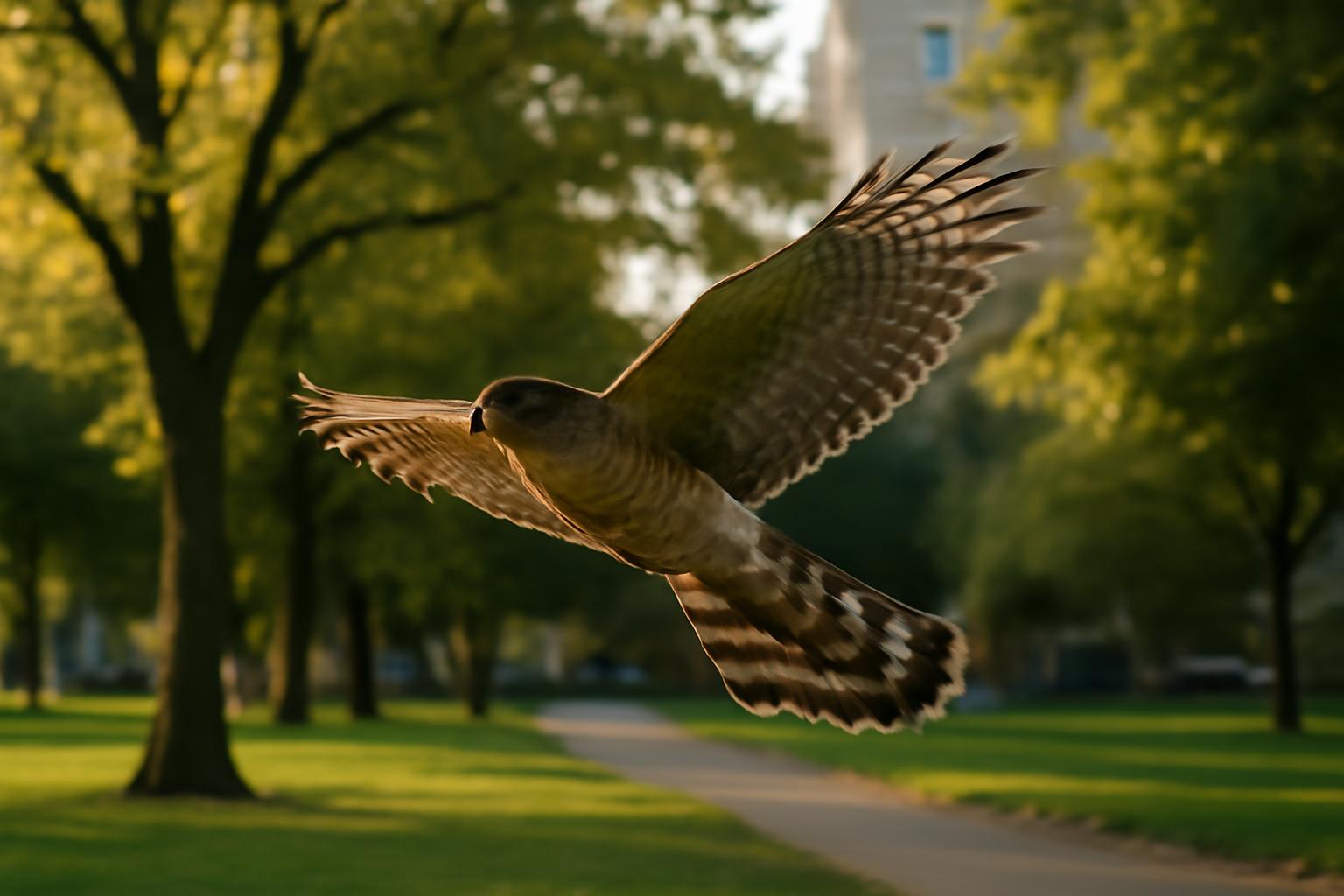 hawk in natural habitat - AI generated illustration for article about How Climate Shifts Are Changing Bird Behavior You Can Observe