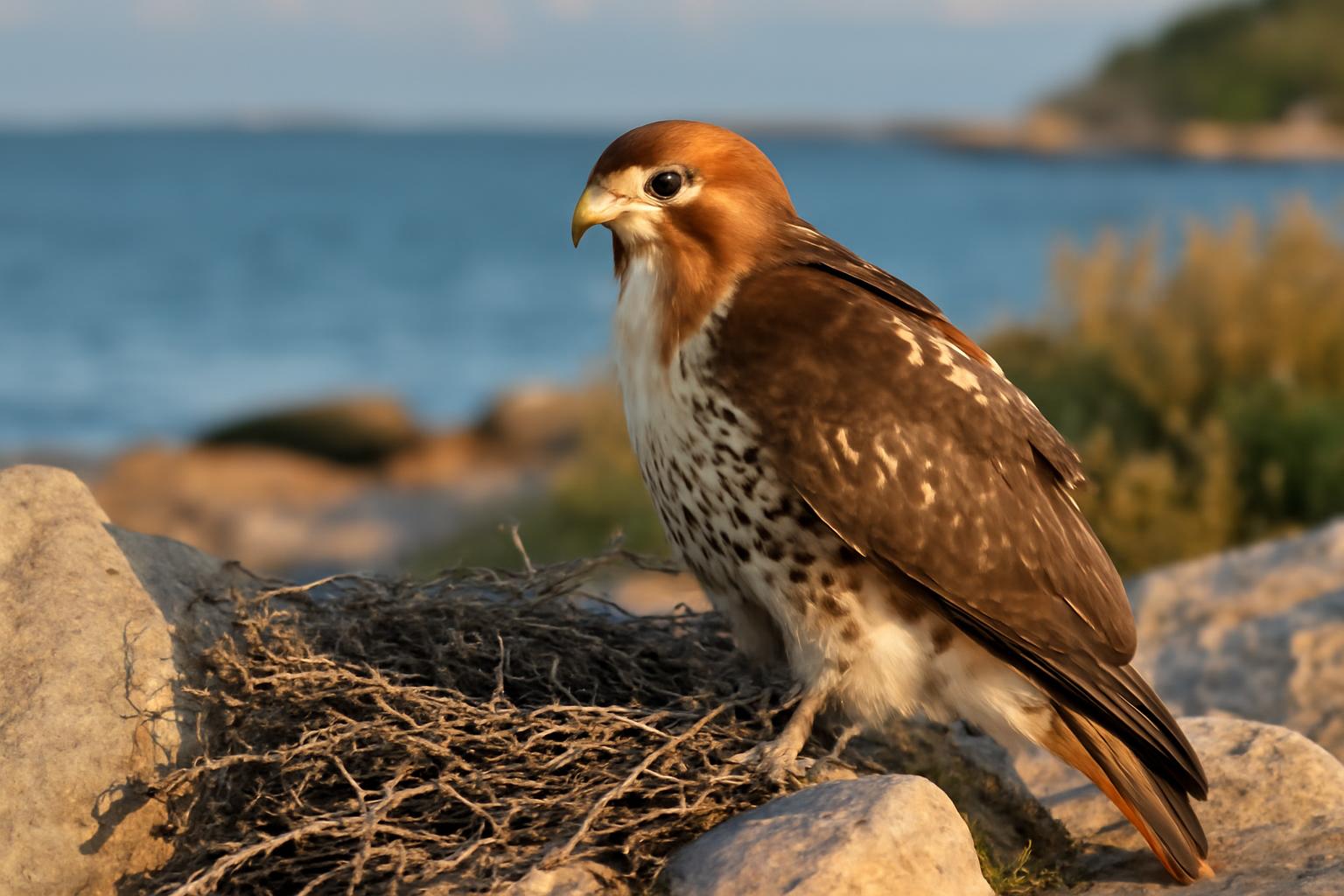 hawk in natural habitat - AI generated illustration for article about Mimicry, Convergence & Mistaken Identity in Birds