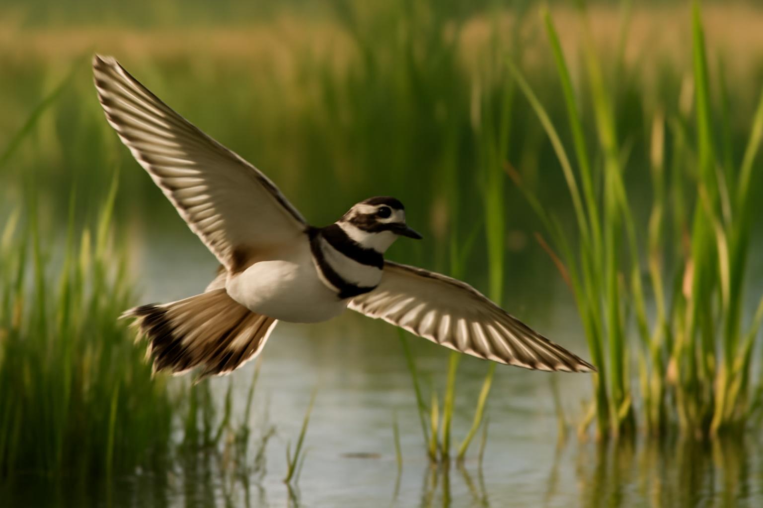 shorebird in natural habitat - AI generated illustration for article about Great Salt Lake and the Birds That Depend on Shrinking Waters