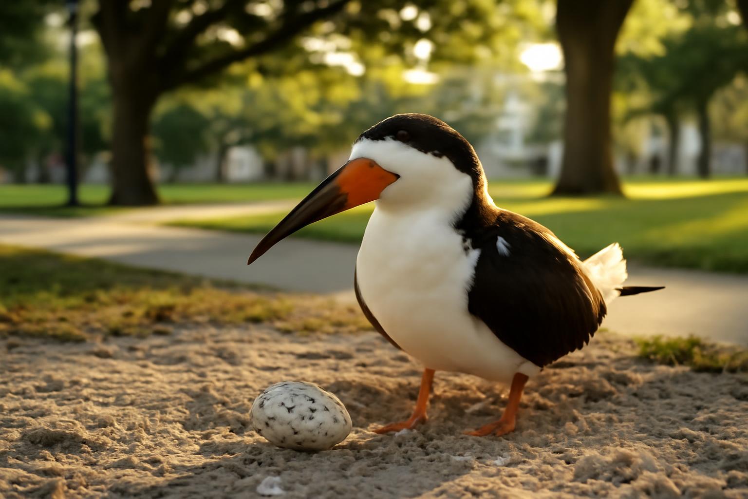 Bird in natural habitat - AI generated illustration for article about Storm Surge and Nesting Birds: What the Data Reveals