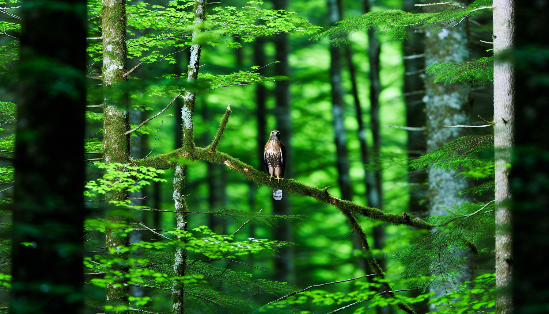 hawk in natural habitat - AI generated illustration for article about Arizona Water Crisis Threatens Desert Bird Habitat Recovery