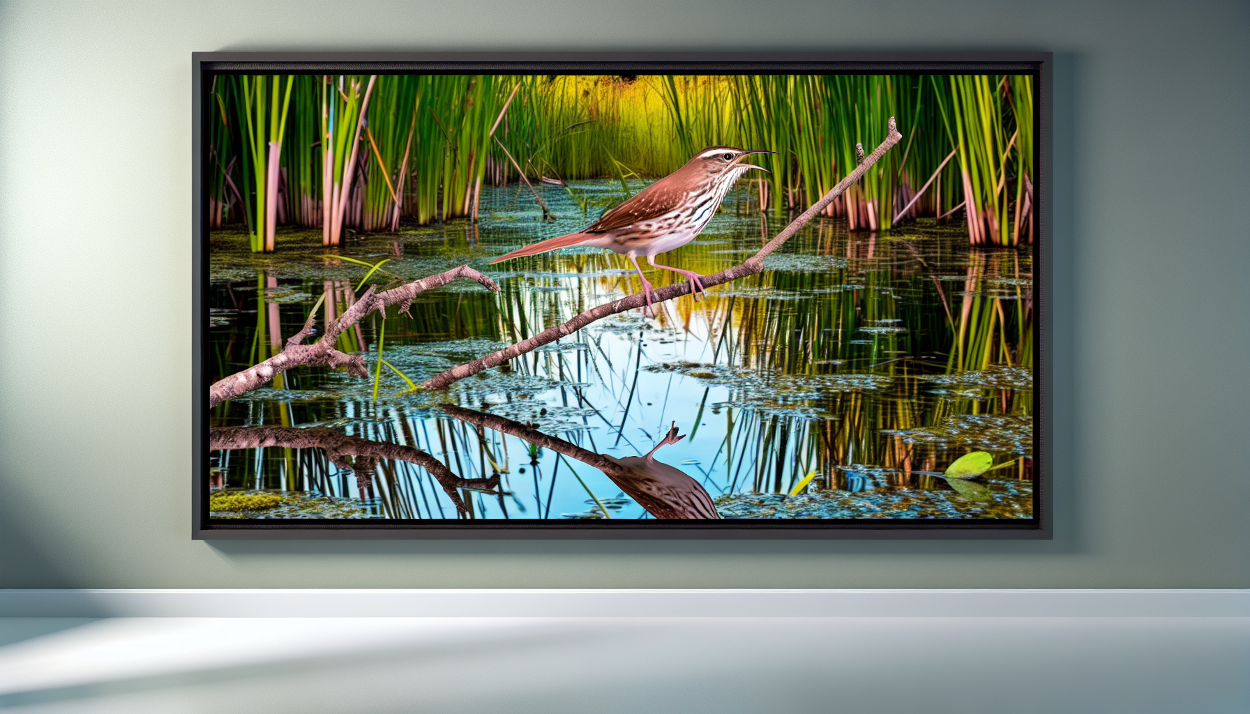 Bird in natural habitat - AI generated illustration for article about Florida Panther Recovery Shows Why Bird Habitat Protection Matters