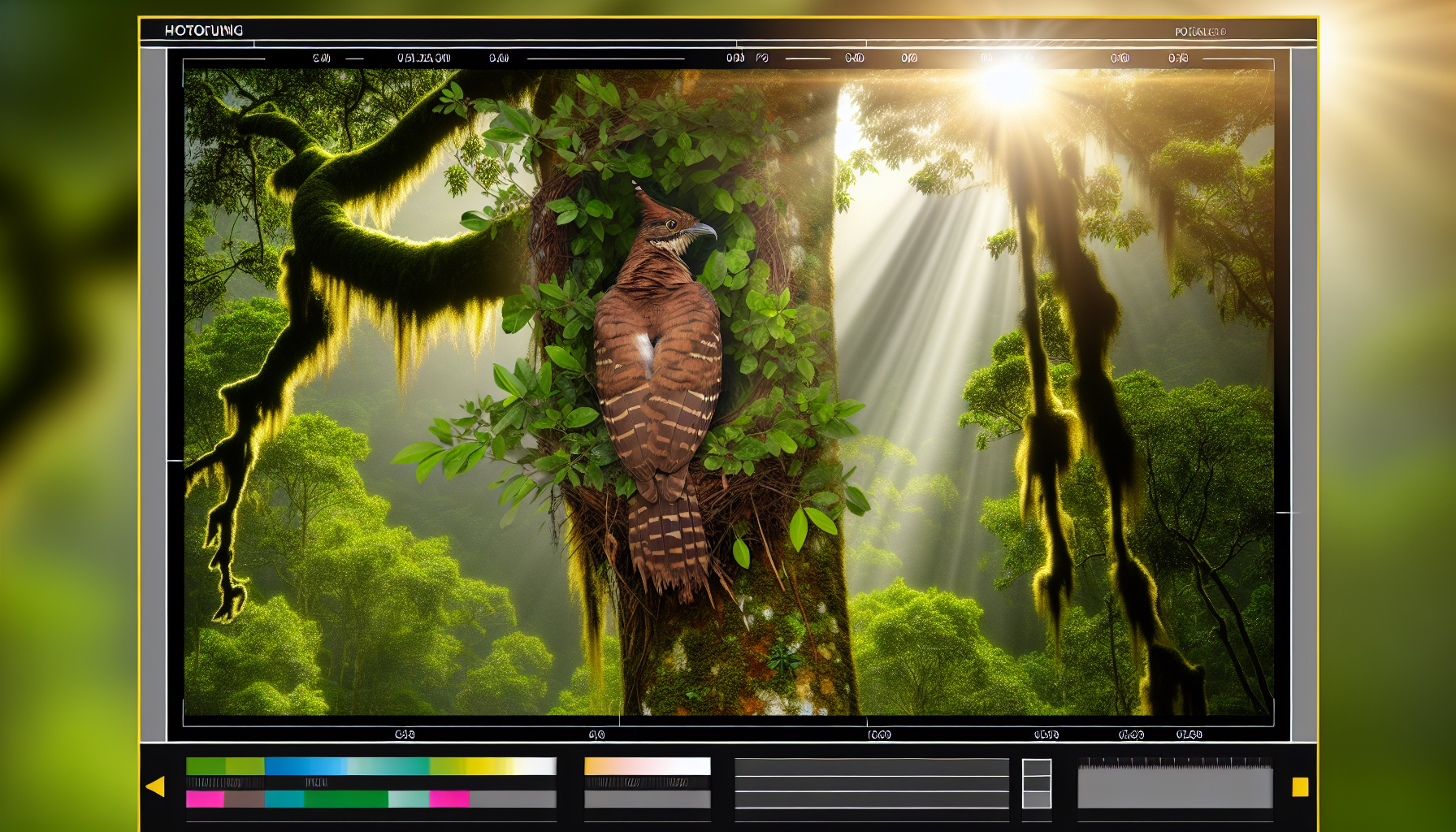 Bird in natural habitat - AI generated illustration for article about Why Woodpeckers Damage Homes: Prevention & Deterrent Strategies