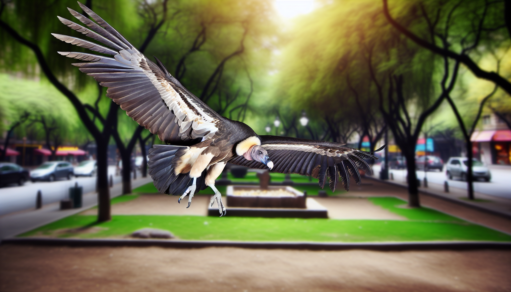 condor in natural habitat - AI generated illustration for article about Audubon California's 30-Year Conservation Wins That Changed Birding