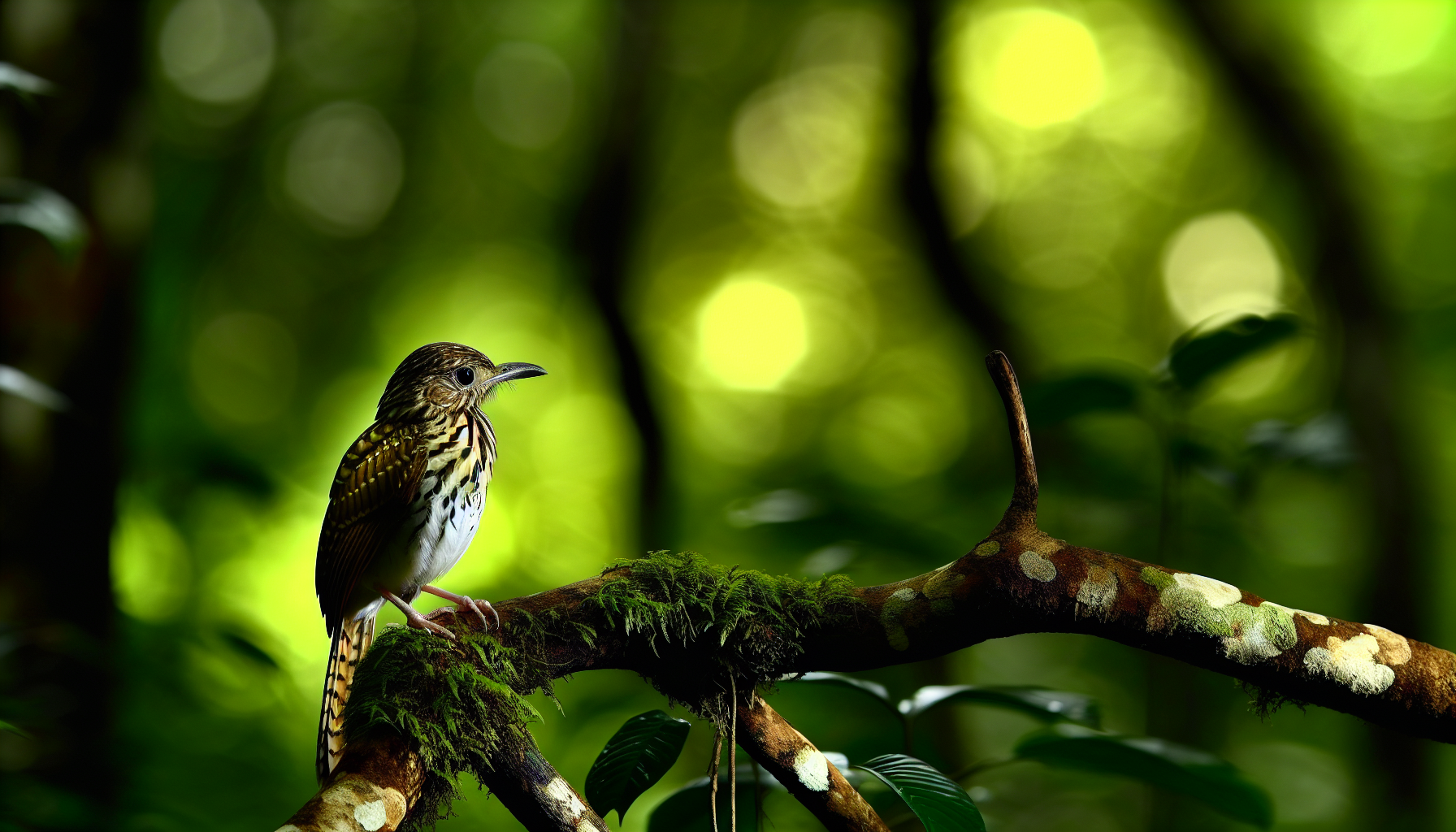 Bird in natural habitat - AI generated illustration for article about Mediterranean Climate Bird Habitat Restoration: Urban Wildlife Design Guide