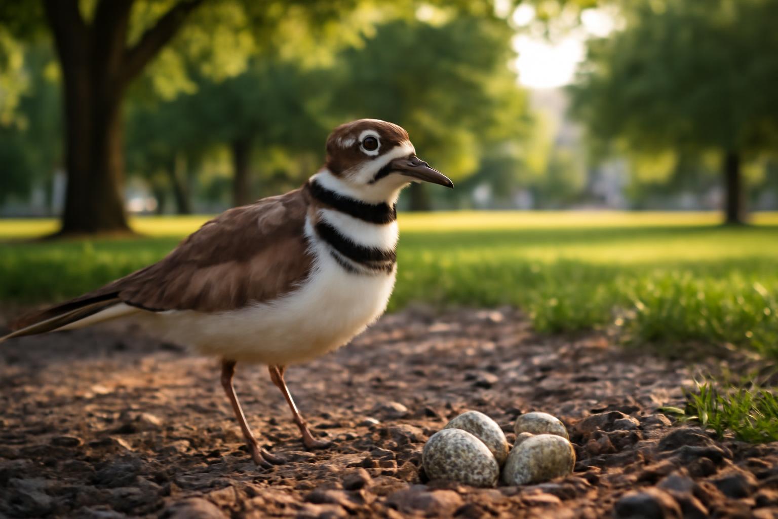 Bird in natural habitat - AI generated illustration for article about Birds Everyone Can Watch: Reading 4 Species' Behaviors