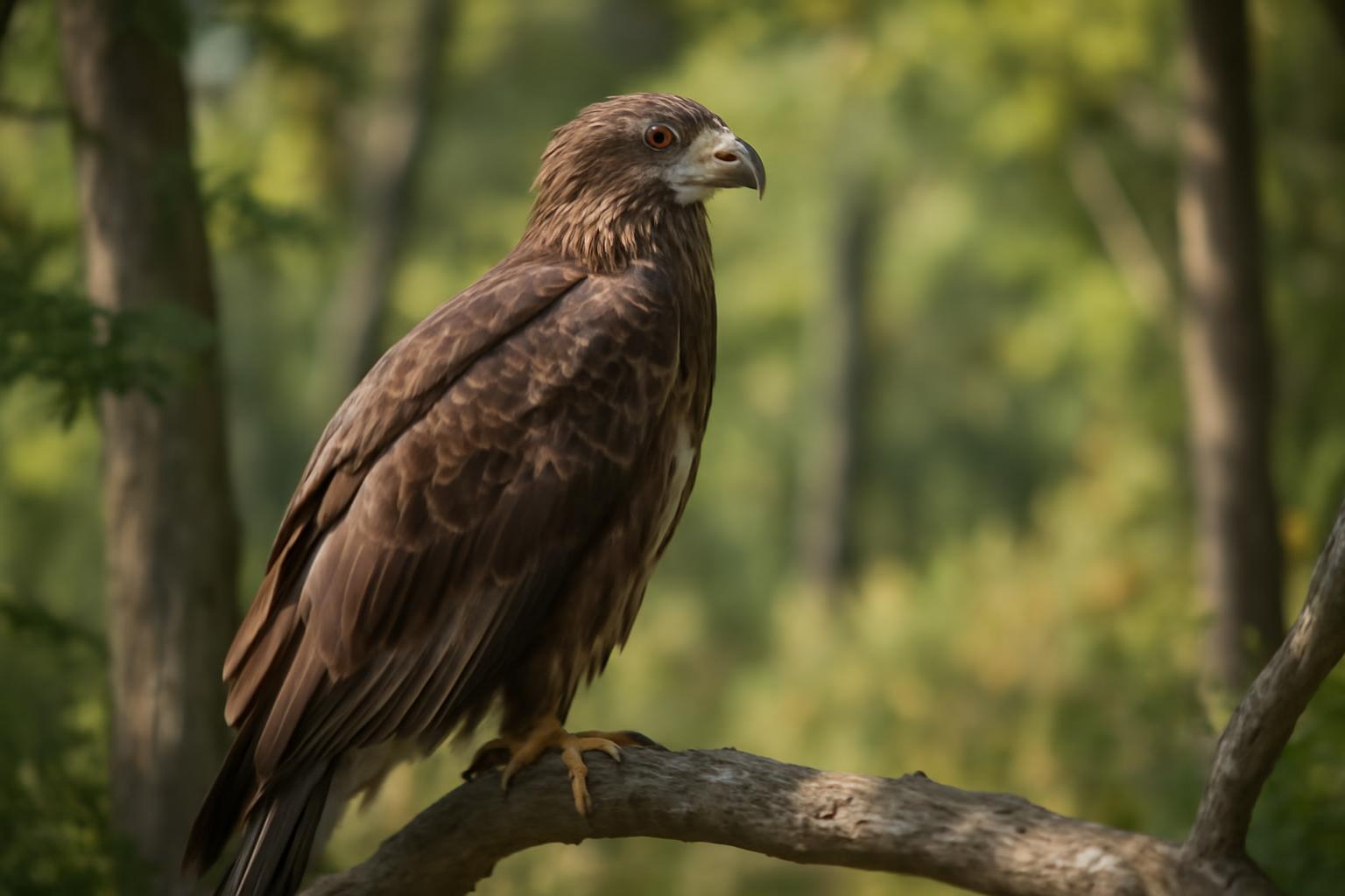eagle in natural habitat - AI generated illustration for article about How to Identify Juvenile vs Adult Birds: North American Field Guide
