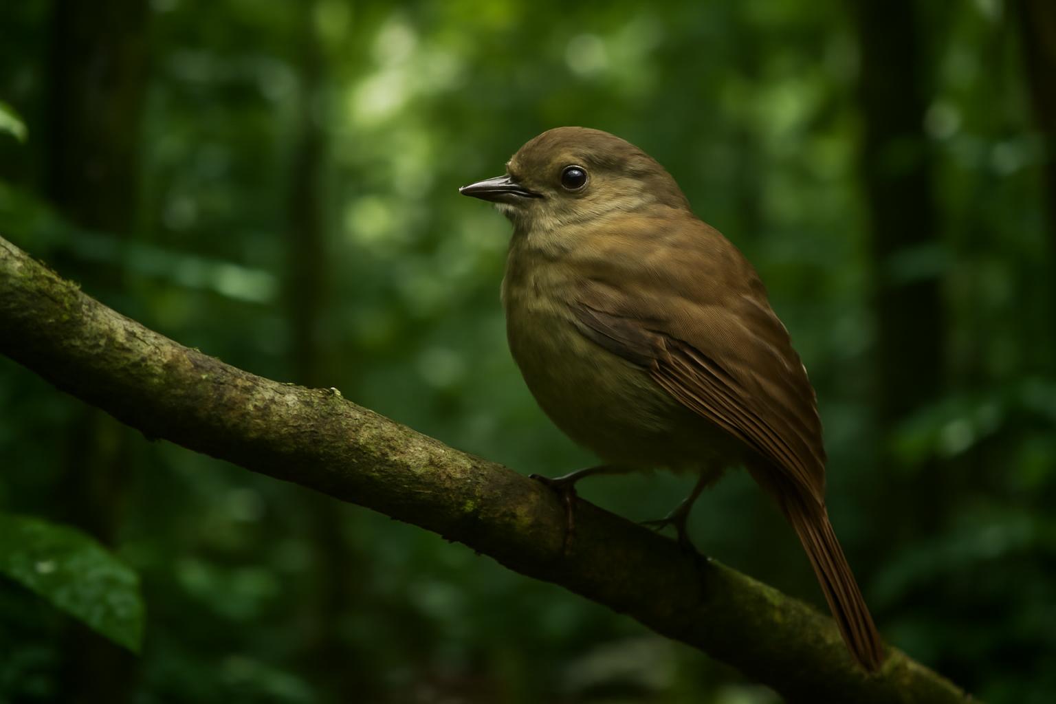 Bird in natural habitat - AI generated illustration for article about From 9 to 18 Species: How One Landowner Rebuilt Forest Bird Habitat