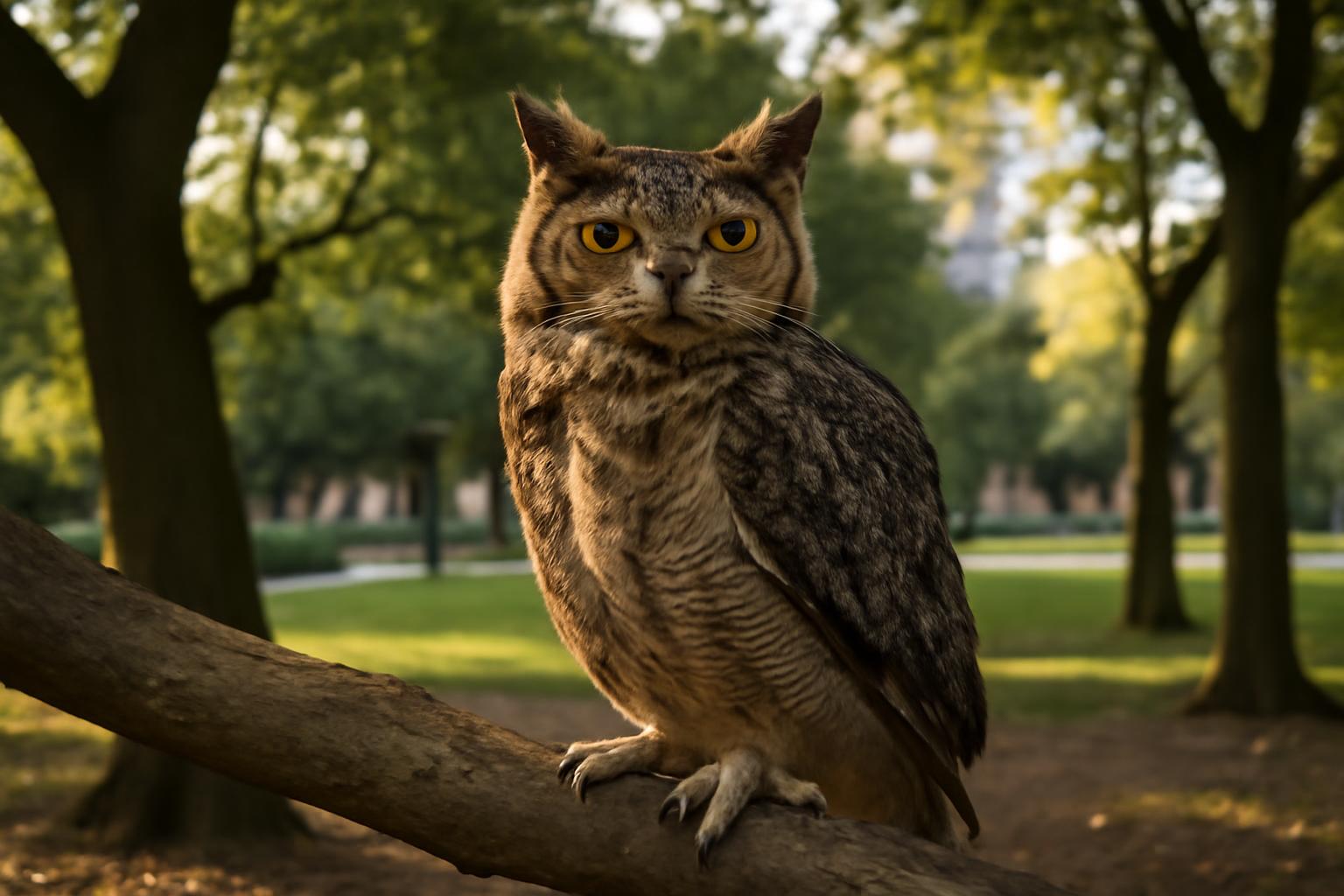 owl in natural habitat - AI generated illustration for article about What the Stikini Reveals About the Great Horned Owl