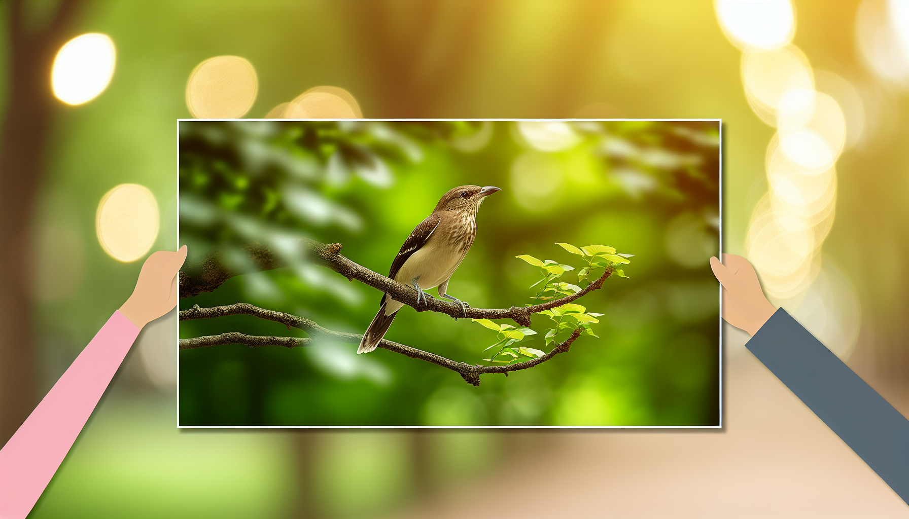 Bird in natural habitat - AI generated illustration for article about Bird City Texas Wins Conservation Award: Community Bird Protection Model