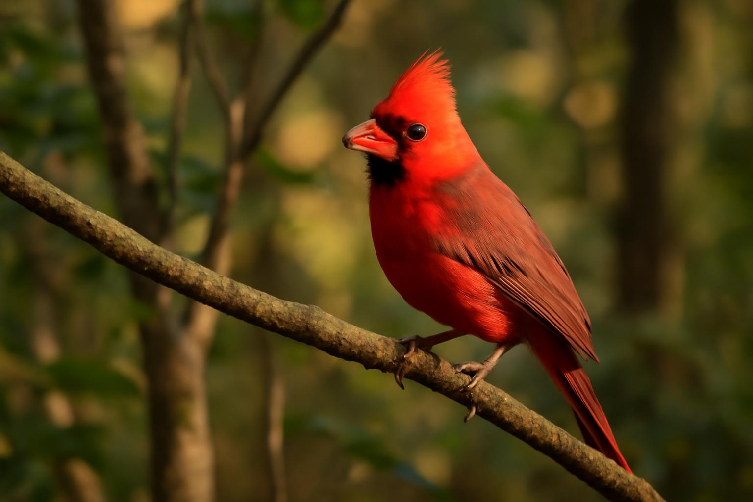 Bird in natural habitat - AI generated illustration for article about What Field Guide Art Reveals About How We See Birds
