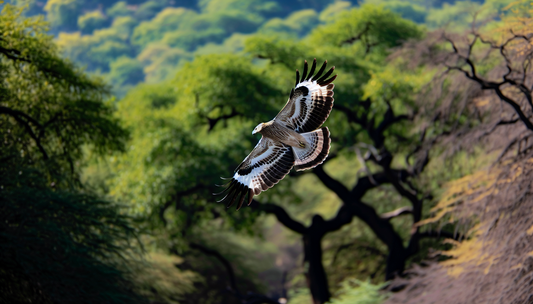 Bird in natural habitat - AI generated illustration for article about Hummingbird Vision and Red Feeders: Why Nectar Quality Beats Color