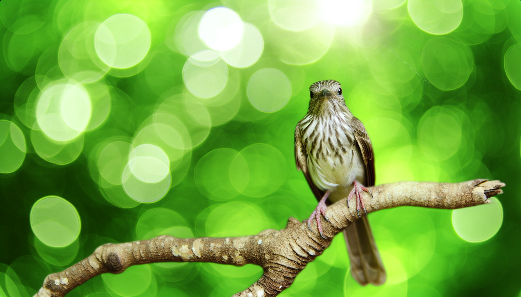 Bird in natural habitat - AI generated illustration for article about Bird-Watching Tourism Powers Conservation in Mexico's Volcanic Highlands