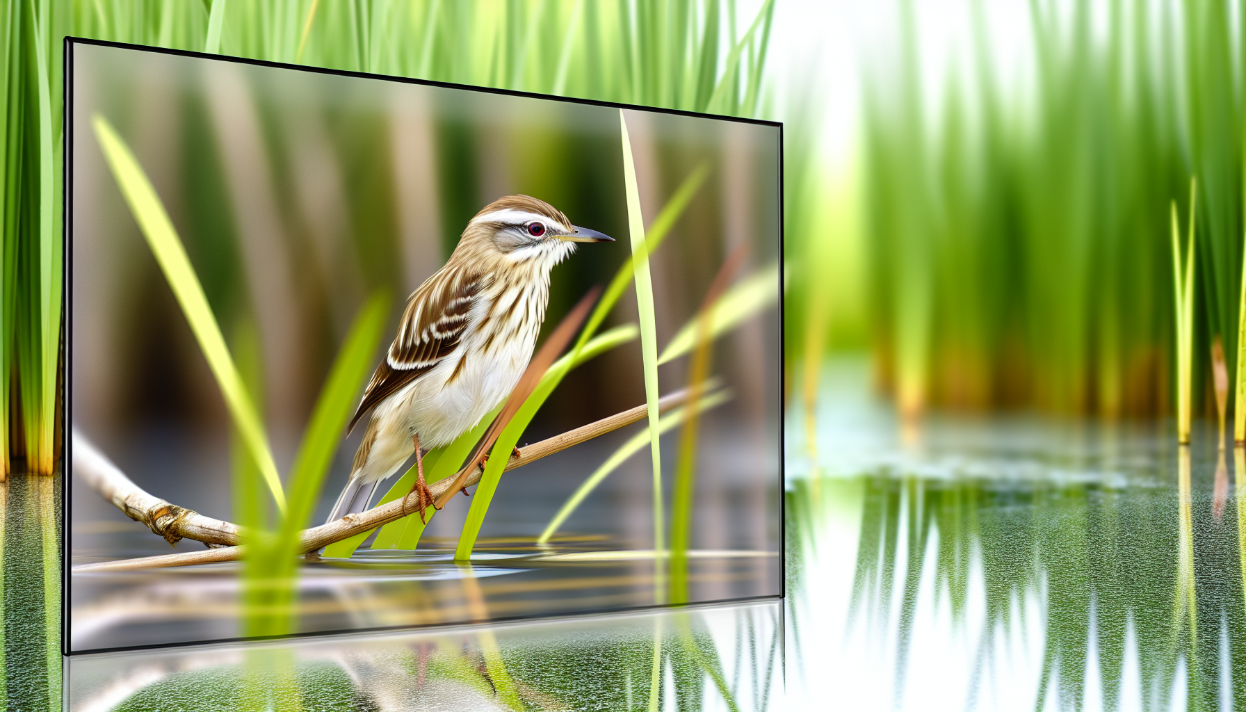 Bird in natural habitat - AI generated illustration for article about 30-Year Roseate Spoonbill Study Reveals Everglades Recovery Success