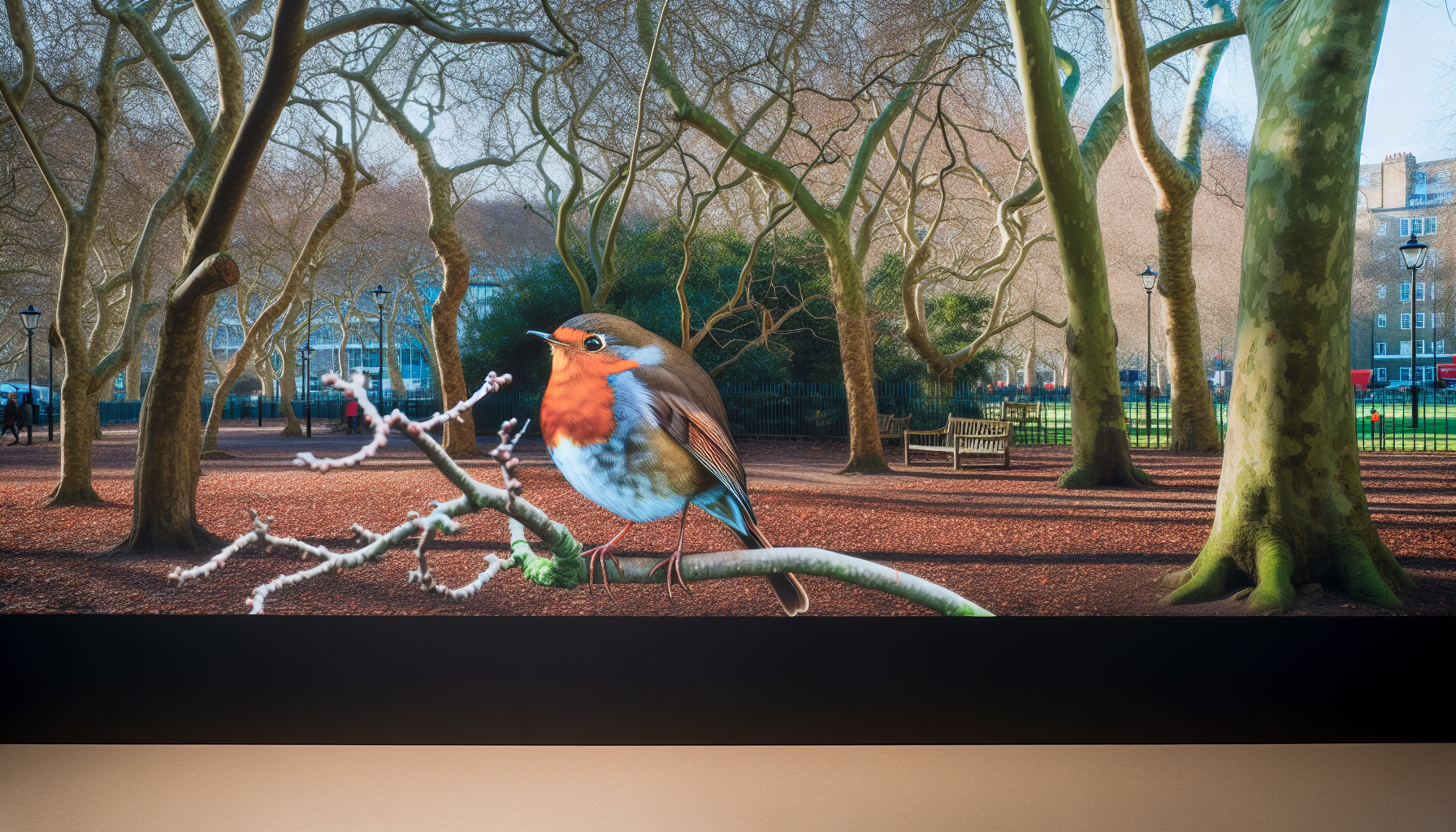 robin in natural habitat - AI generated illustration for article about How to Identify Songbirds by Sound: Mockingbird, Robin & Chickadee Calls