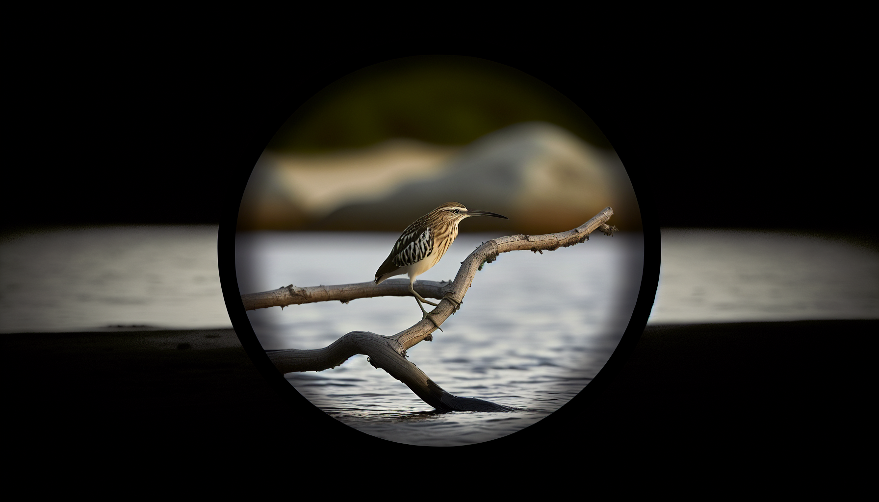 Bird in natural habitat - AI generated illustration for article about How 30+ Years of Data Helps Texas Audubon Save Black Skimmers