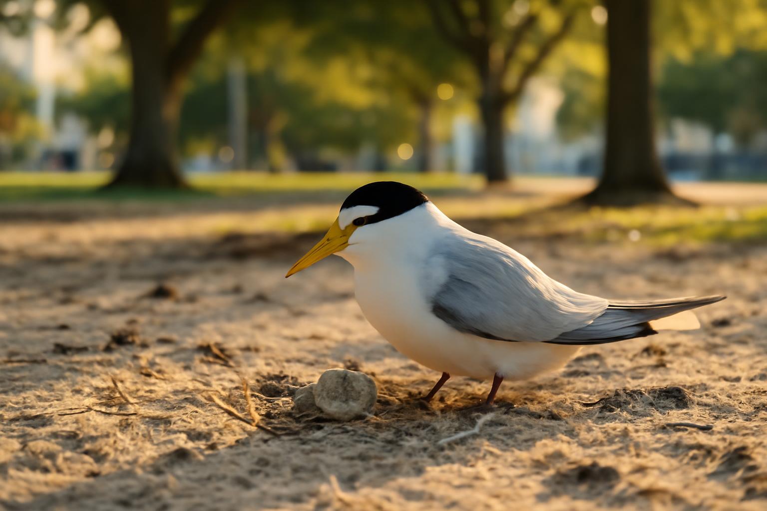 shorebird in natural habitat - AI generated illustration for article about What a Nesting Colony Reveals About Coastal Bird Communication