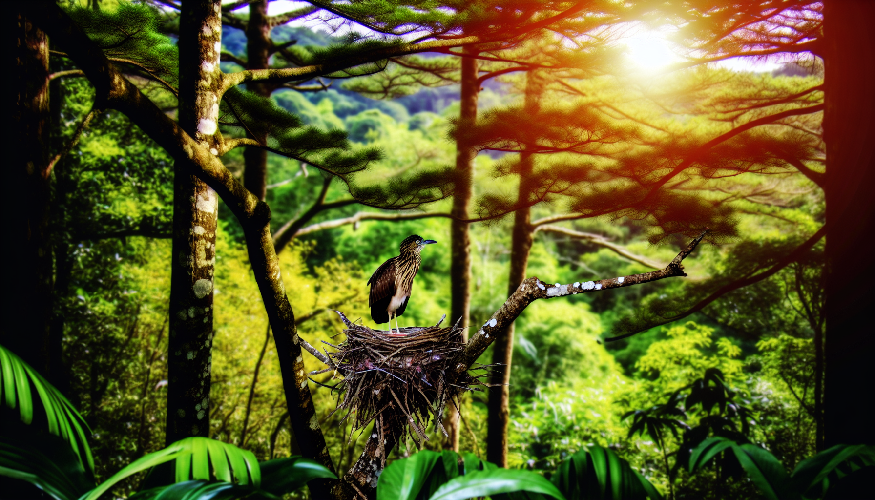 Bird in natural habitat - AI generated illustration for article about Award-Winning Bird Photography: How Female Photographers Master Bird Behavior