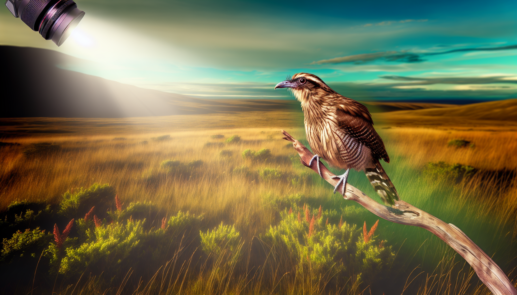 Bird in natural habitat - AI generated illustration for article about Texas Bird Data Drives Adaptive Management Revolution in Conservation