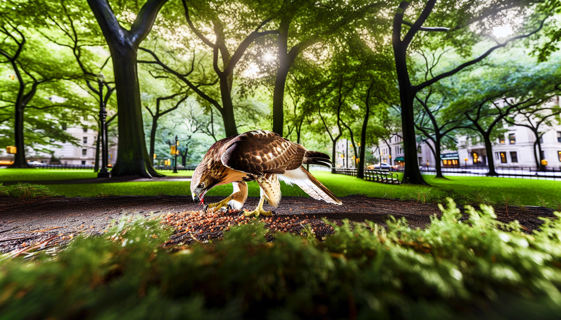 eagle in natural habitat - AI generated illustration for article about How Drought Changes Bird Behavior: Urban Adaptations & Survival