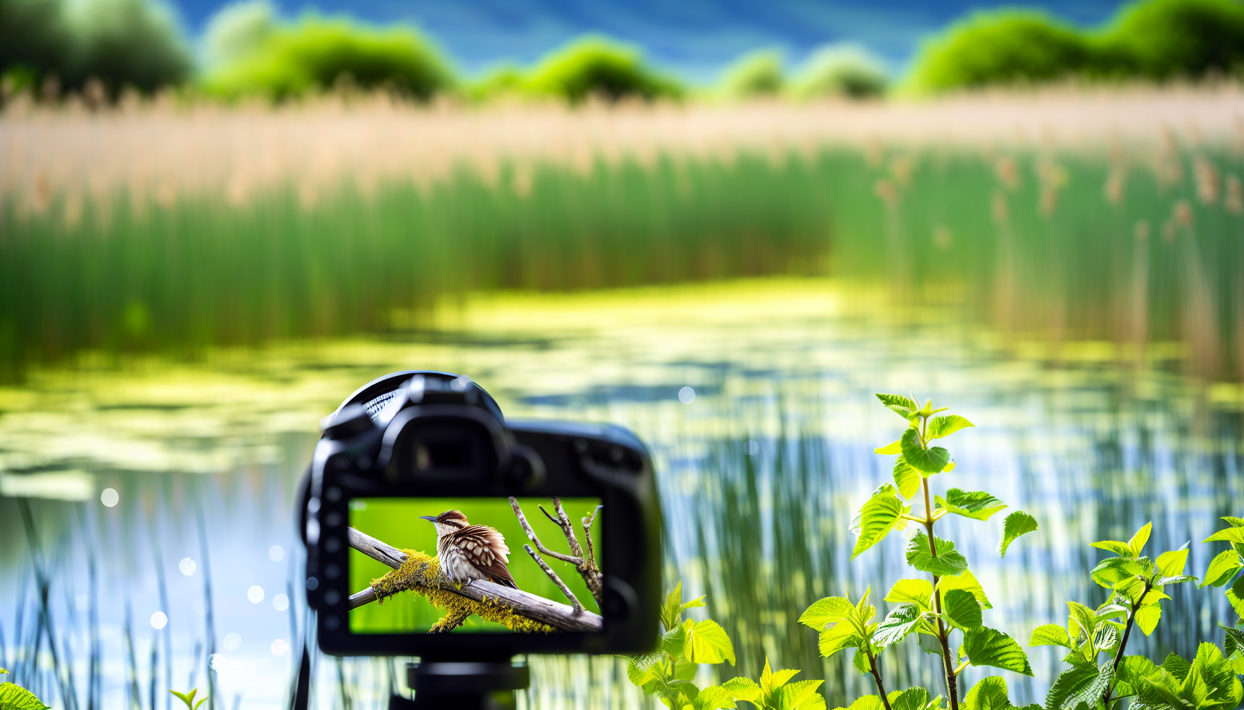 Bird in natural habitat - AI generated illustration for article about Volunteer Habitat Stewardship: How Community Conservation Creates Bird Sanctuaries