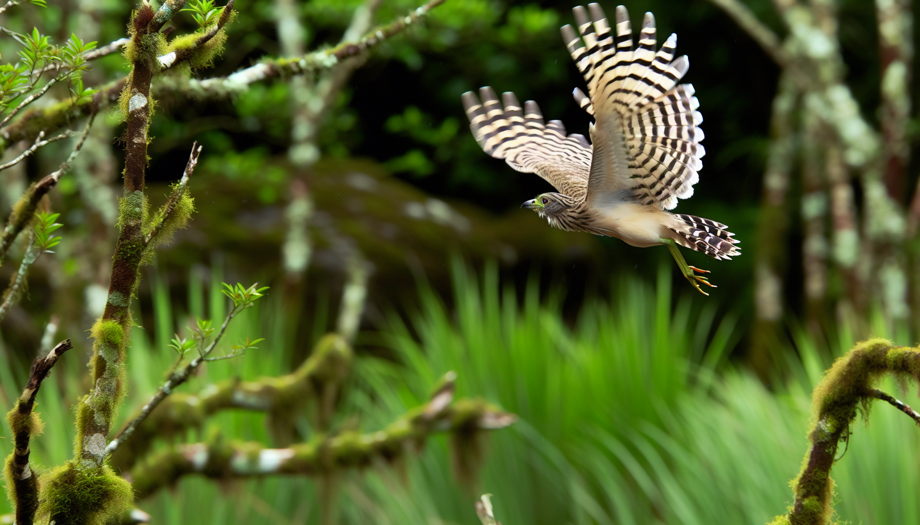 Bird in natural habitat - AI generated illustration for article about Chimney Swift Migration Tracking: Rehabbed Birds Reveal Hidden Flyways