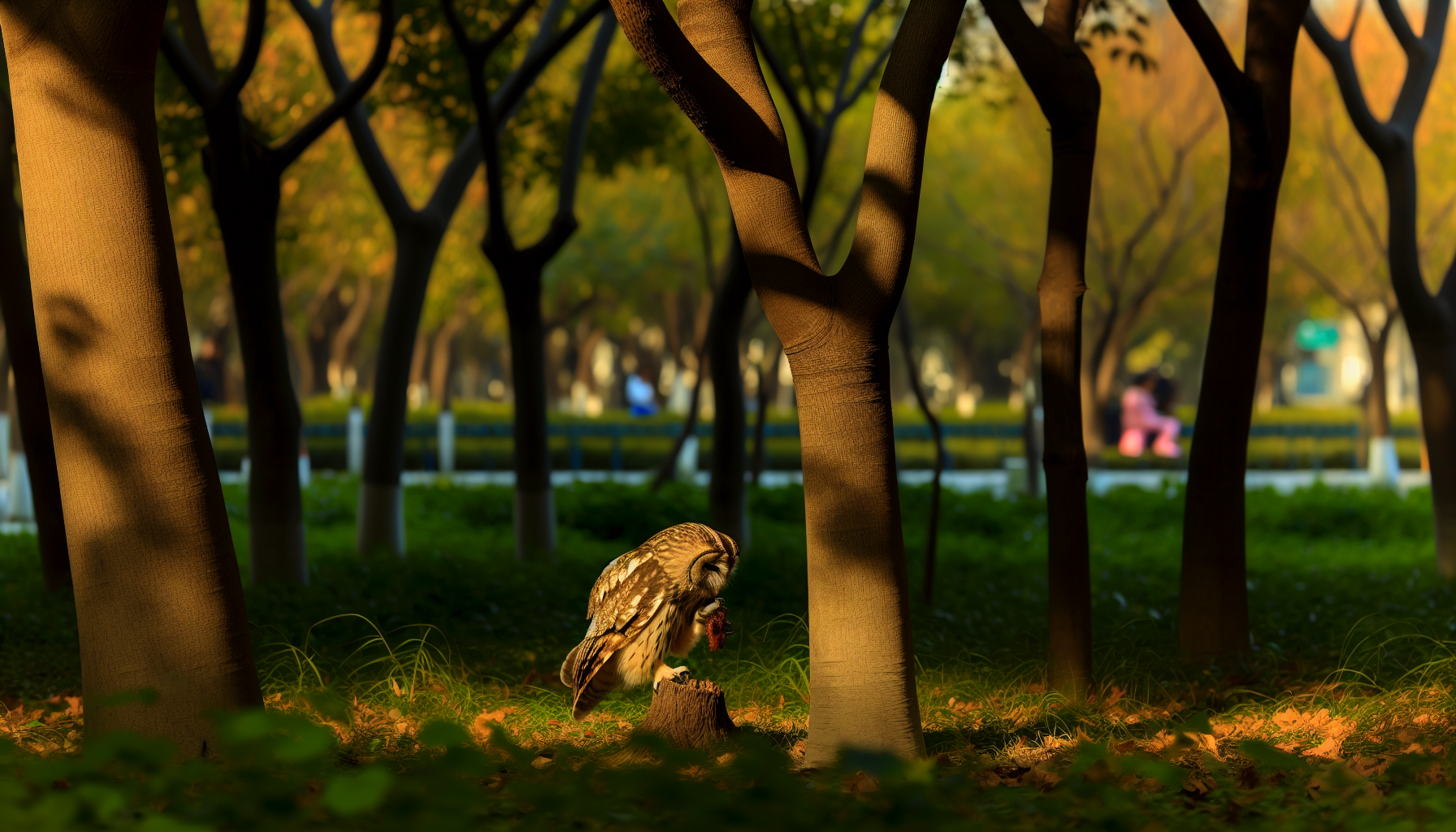 owl in natural habitat - AI generated illustration for article about Citizen Science Bird Behavior: How Volunteers Transform Research